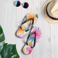 Floral Lover's Botanical Beach Slip On Flip Flops