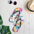 Floral Lover's Botanical Beach Slip On Flip Flops