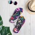 Floral Lover's Botanical Beach Slip On Flip Flops