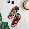 Floral Lover's Botanical Beach Slip On Flip Flops