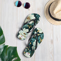 Floral Lover's Botanical Beach Slip On Flip Flops