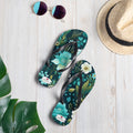 Floral Lover's Botanical Beach Slip On Flip Flops