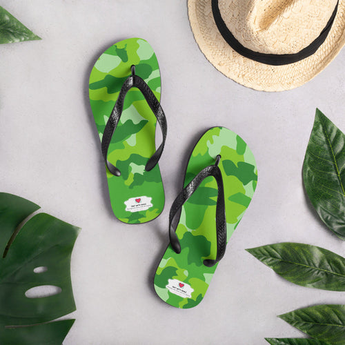 Army Enthusiast Camouflage Flip Flops
