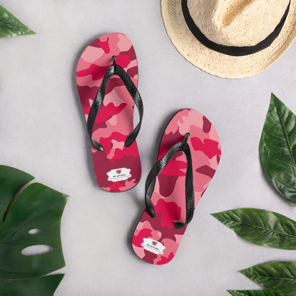 Army Enthusiast Camouflage Flip Flops