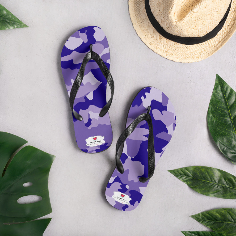 Army Enthusiast Camouflage Flip Flops