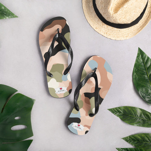 Army Enthusiast Camouflage Flip Flops