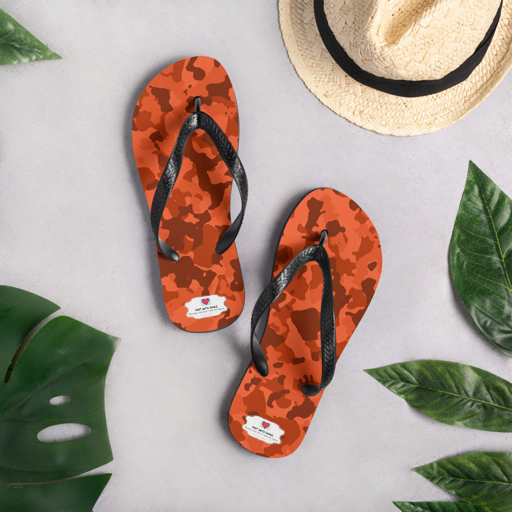 Army Enthusiast Camouflage Flip Flops