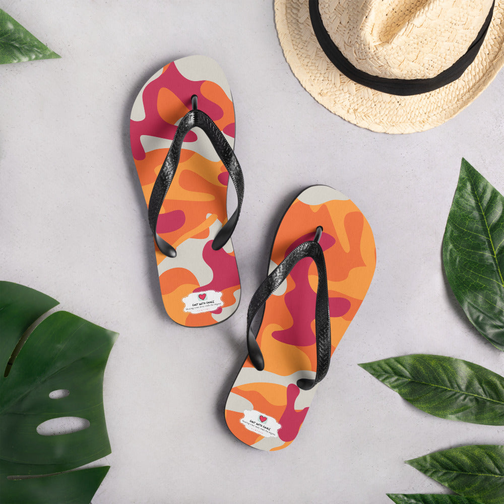 Army Enthusiast Camouflage Flip Flops
