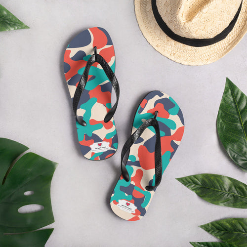 Army Enthusiast Camouflage Flip Flops