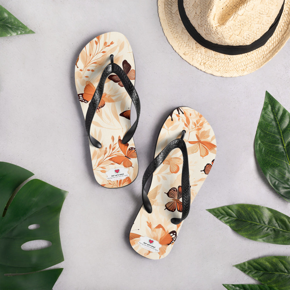 Butterfly Lover's Comfortable Yet Stylish Beach Flip Flops