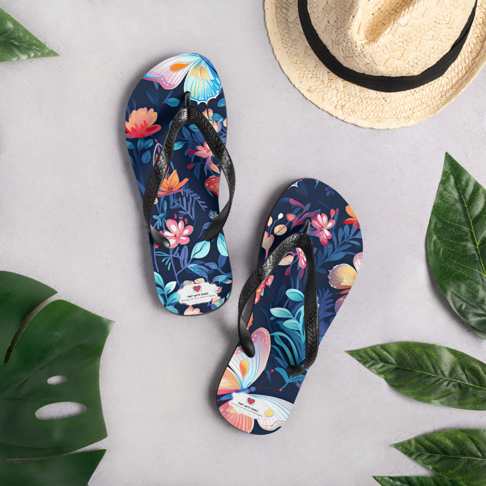 Butterfly Lover's Comfortable Yet Stylish Beach Flip Flops