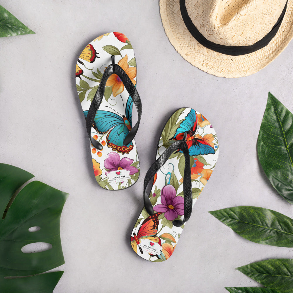 Butterfly Lover's Comfortable Yet Stylish Beach Flip Flops