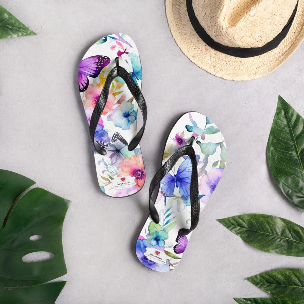 Butterfly Lover's Comfortable Yet Stylish Beach Flip Flops