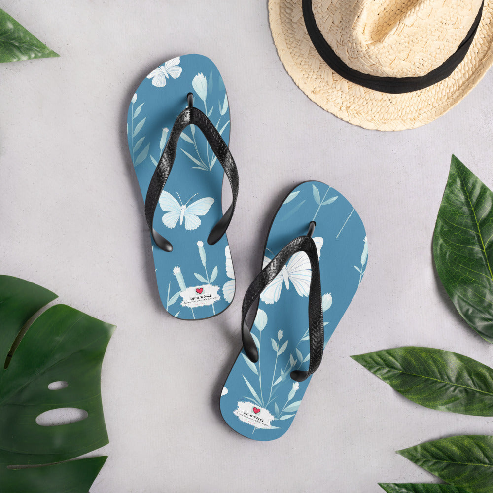 Butterfly Lover's Comfortable Yet Stylish Beach Flip Flops