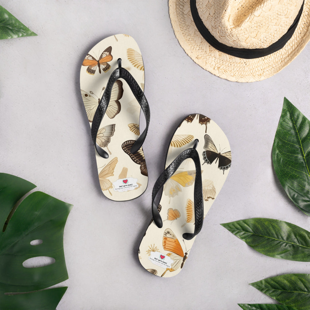 Butterfly Lover's Comfortable Yet Stylish Beach Flip Flops