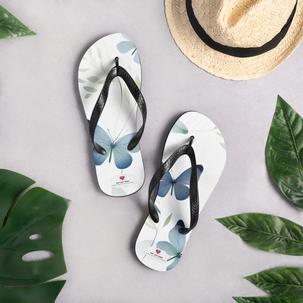 Butterfly Lover's Comfortable Yet Stylish Beach Flip Flops
