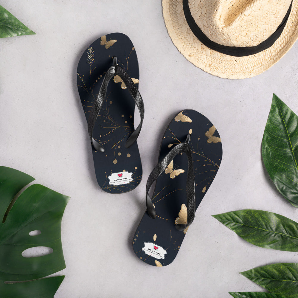Butterfly Lover's Comfortable Yet Stylish Beach Flip Flops