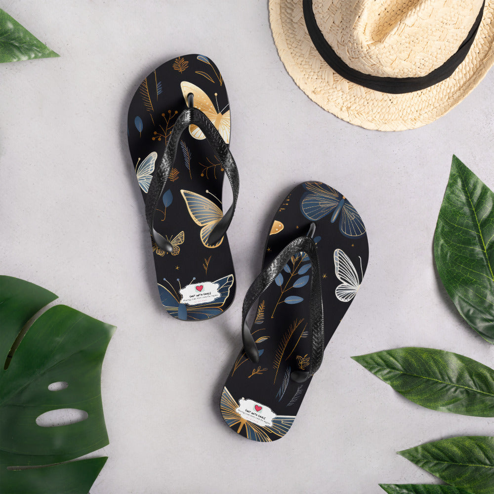 Butterfly Lover's Comfortable Yet Stylish Beach Flip Flops