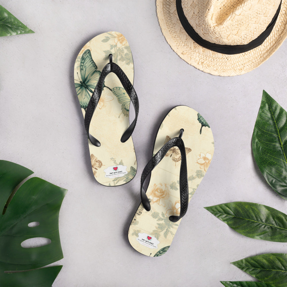 Butterfly Lover's Comfortable Yet Stylish Beach Flip Flops