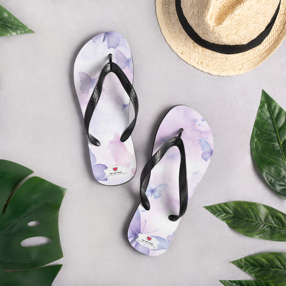 Butterfly Lover's Comfortable Yet Stylish Beach Flip Flops