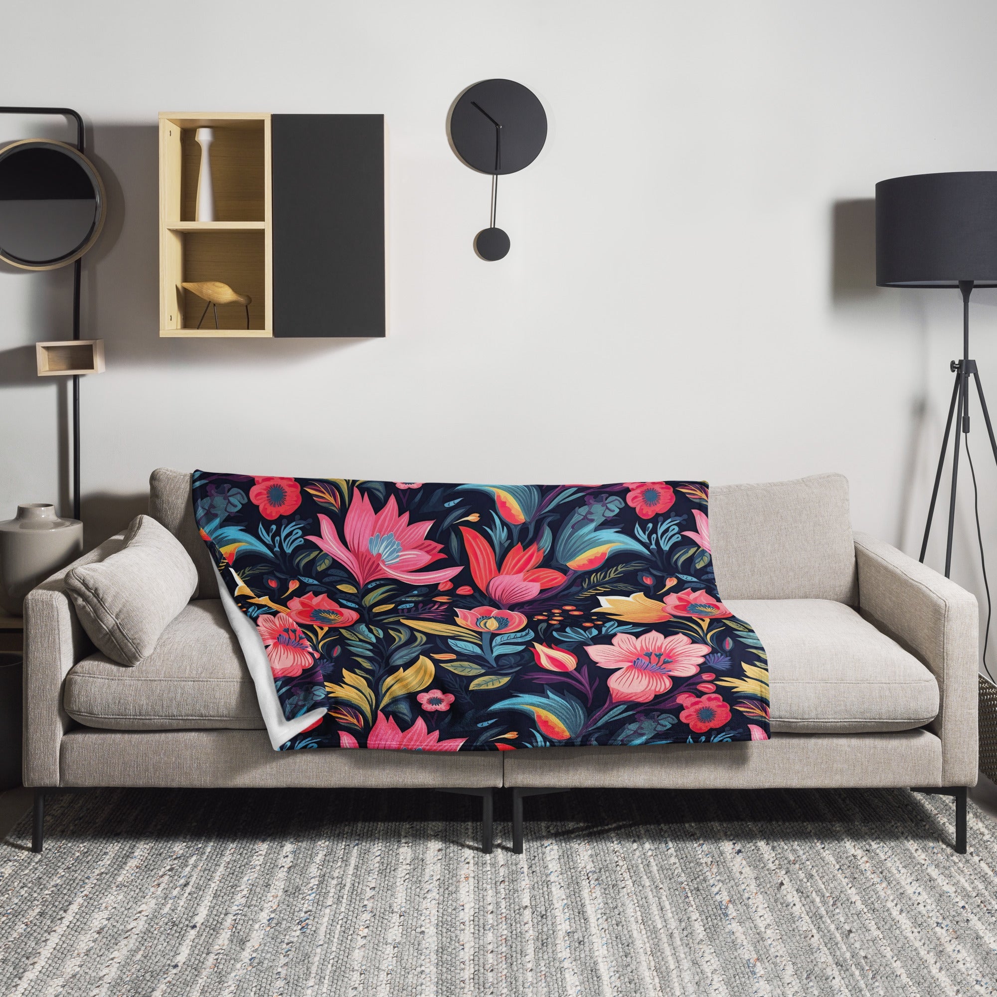 Floral Lover's Botanical Throw Blanket