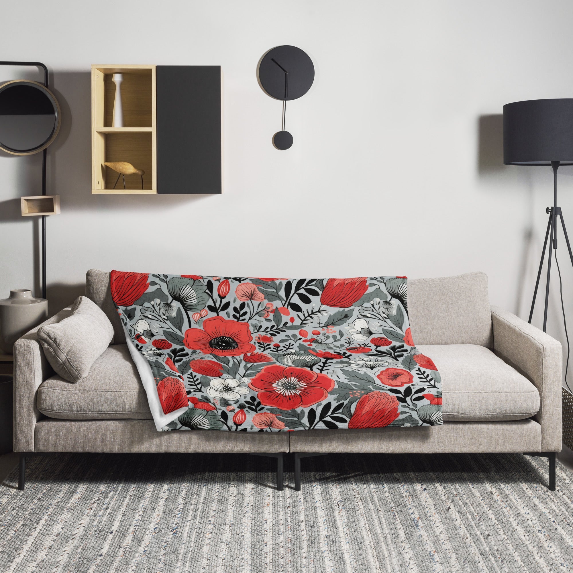 Floral Lover's Botanical Throw Blanket