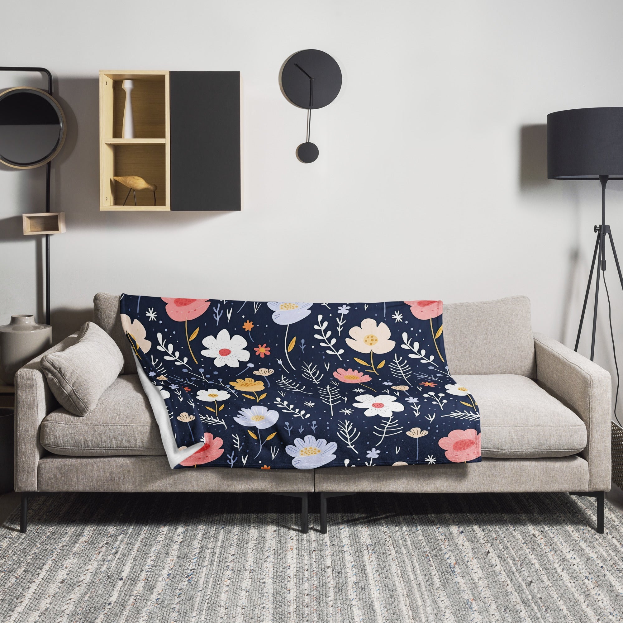 Floral Lover's Botanical Throw Blanket