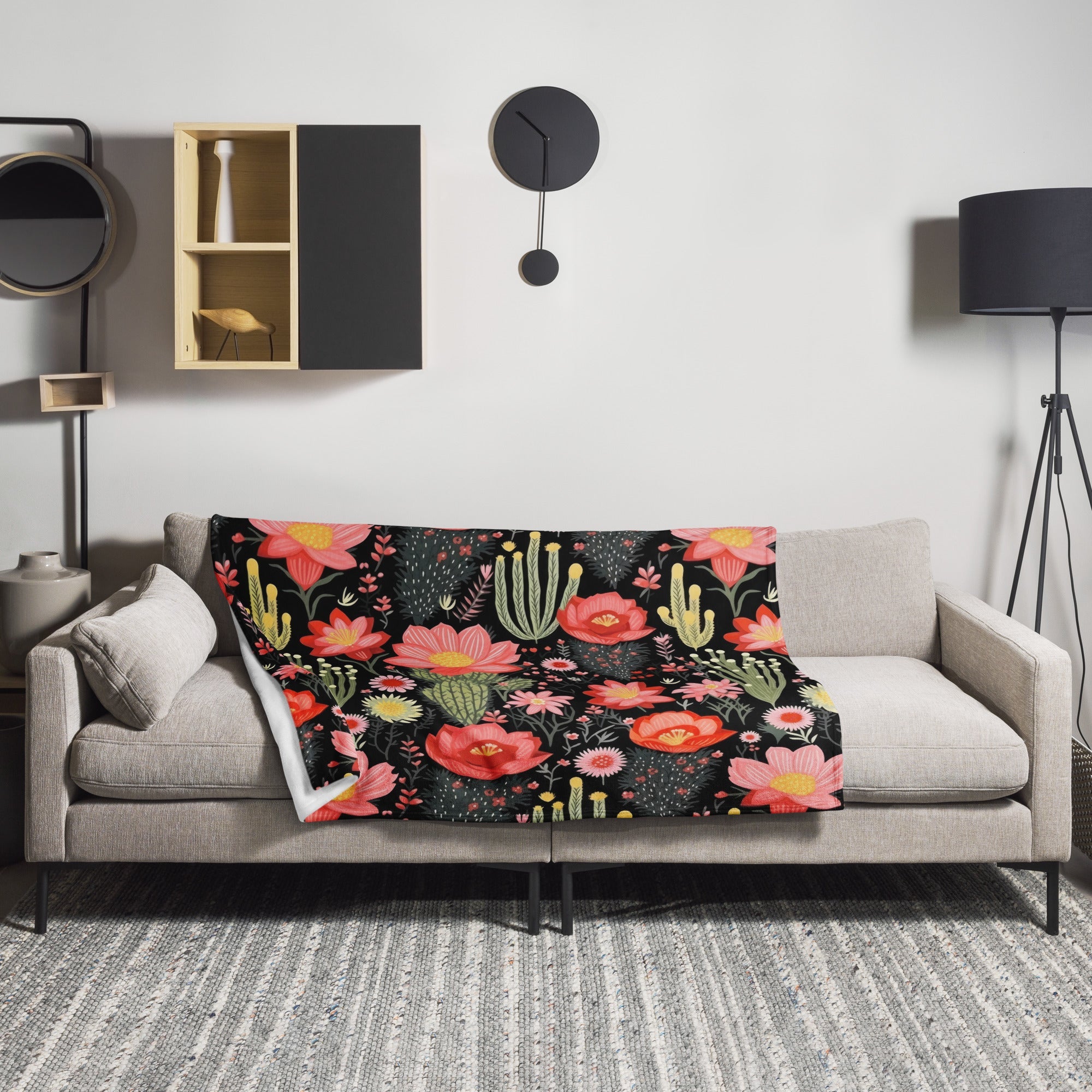 Floral Lover's Botanical Throw Blanket