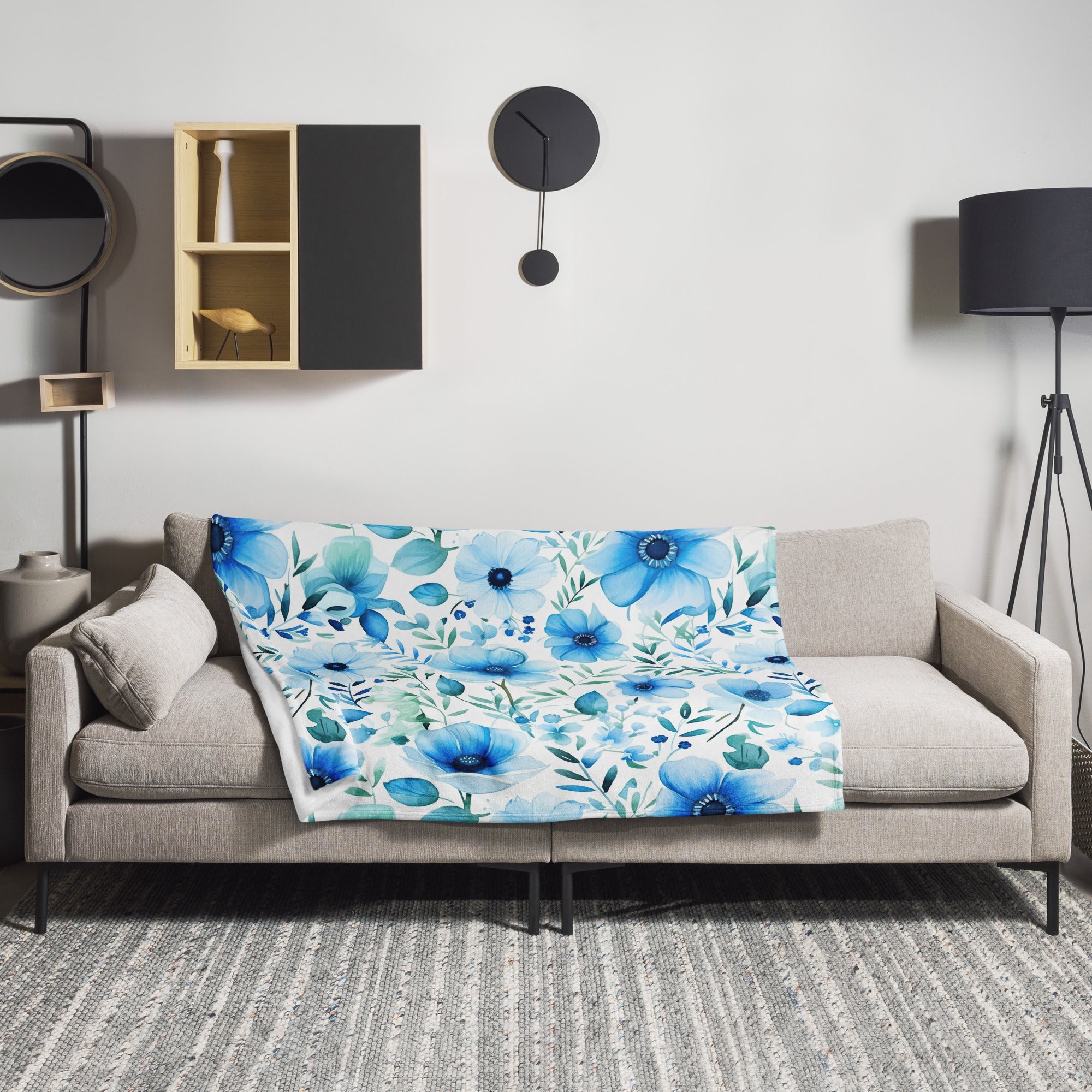 Floral Lover's Botanical Throw Blanket