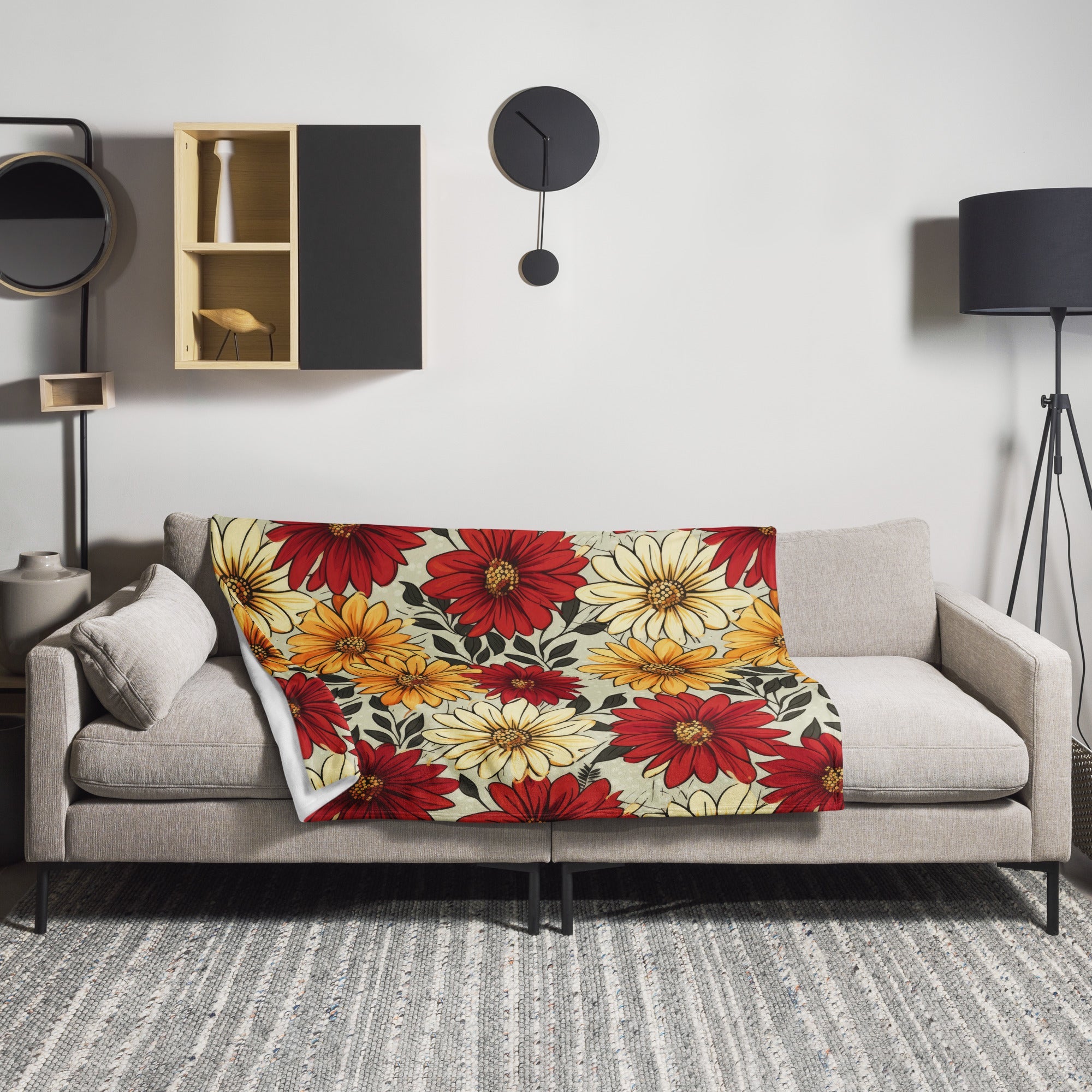 Floral Lover's Botanical Throw Blanket