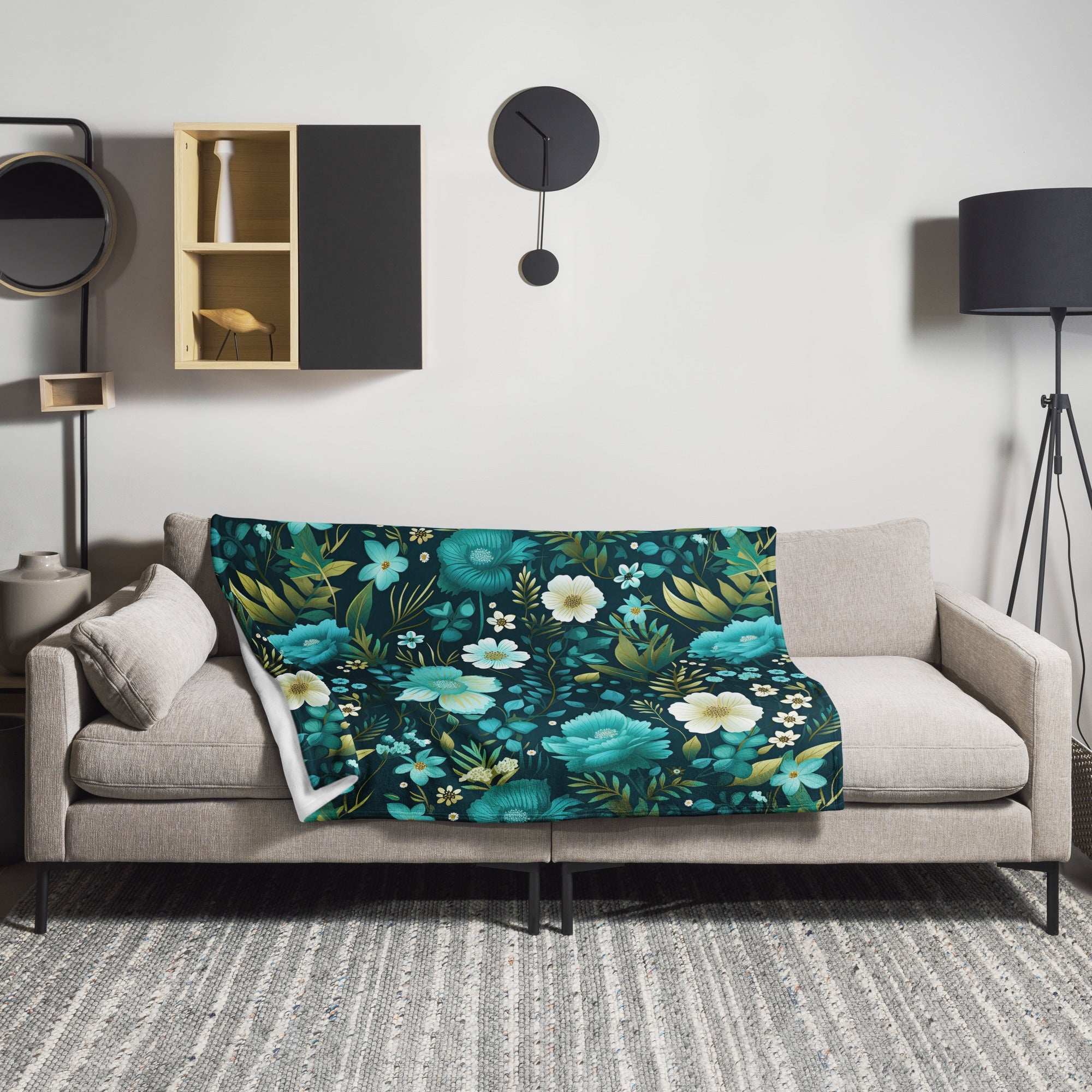 Floral Lover's Botanical Throw Blanket