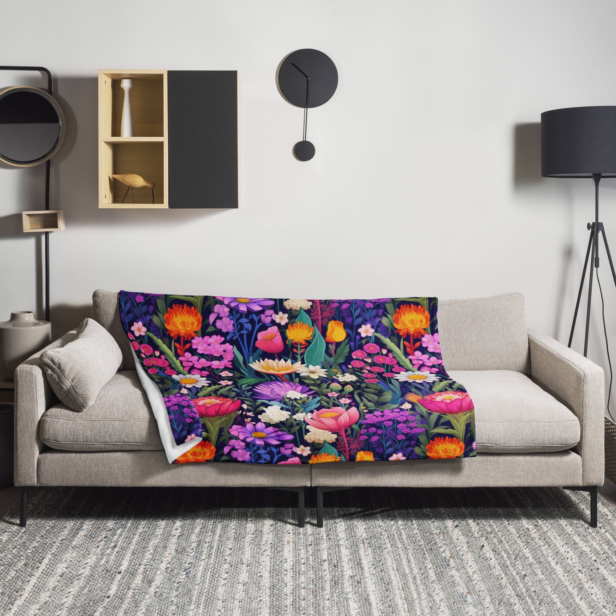 Floral Lover's Botanical Throw Blanket
