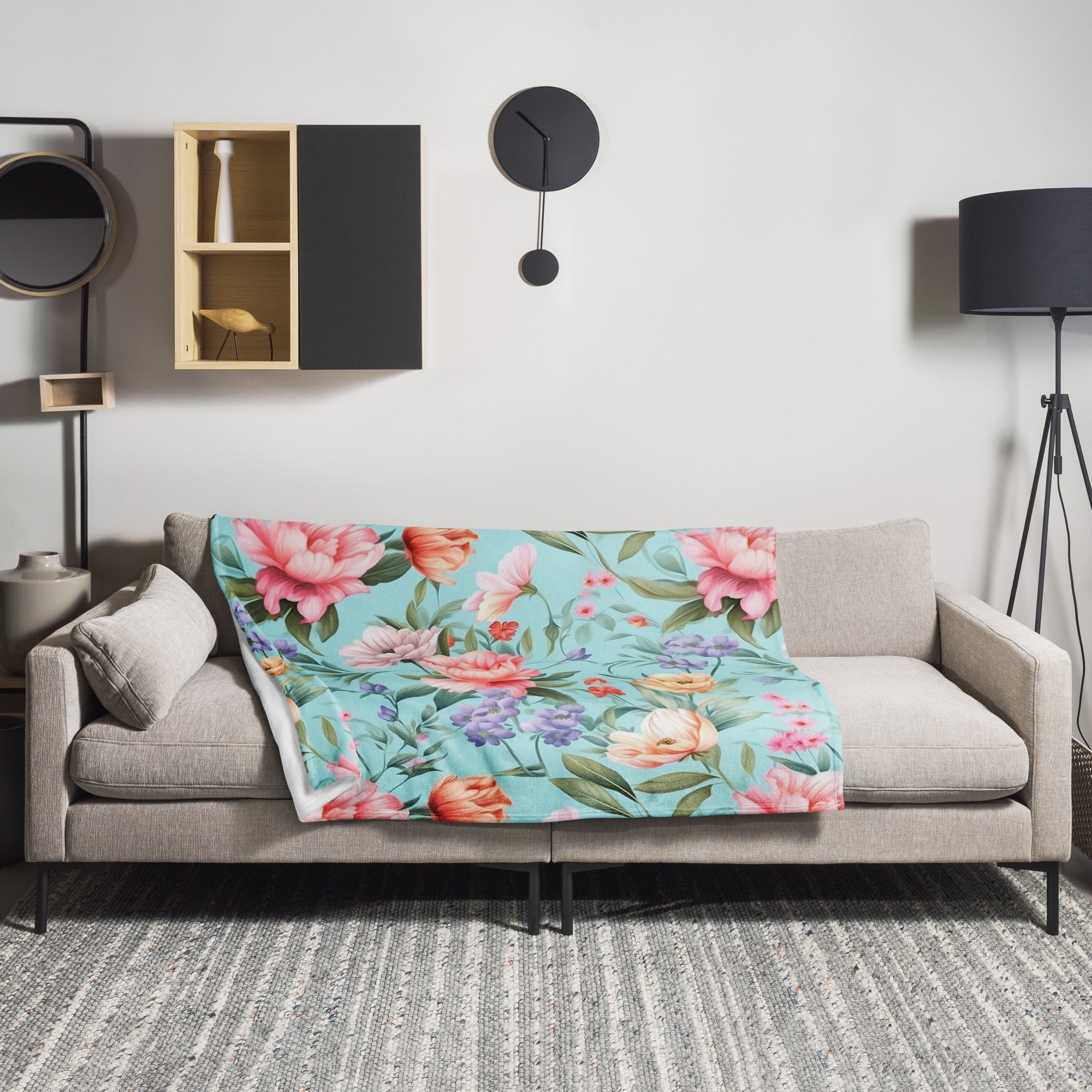 Floral Lover's Botanical Throw Blanket