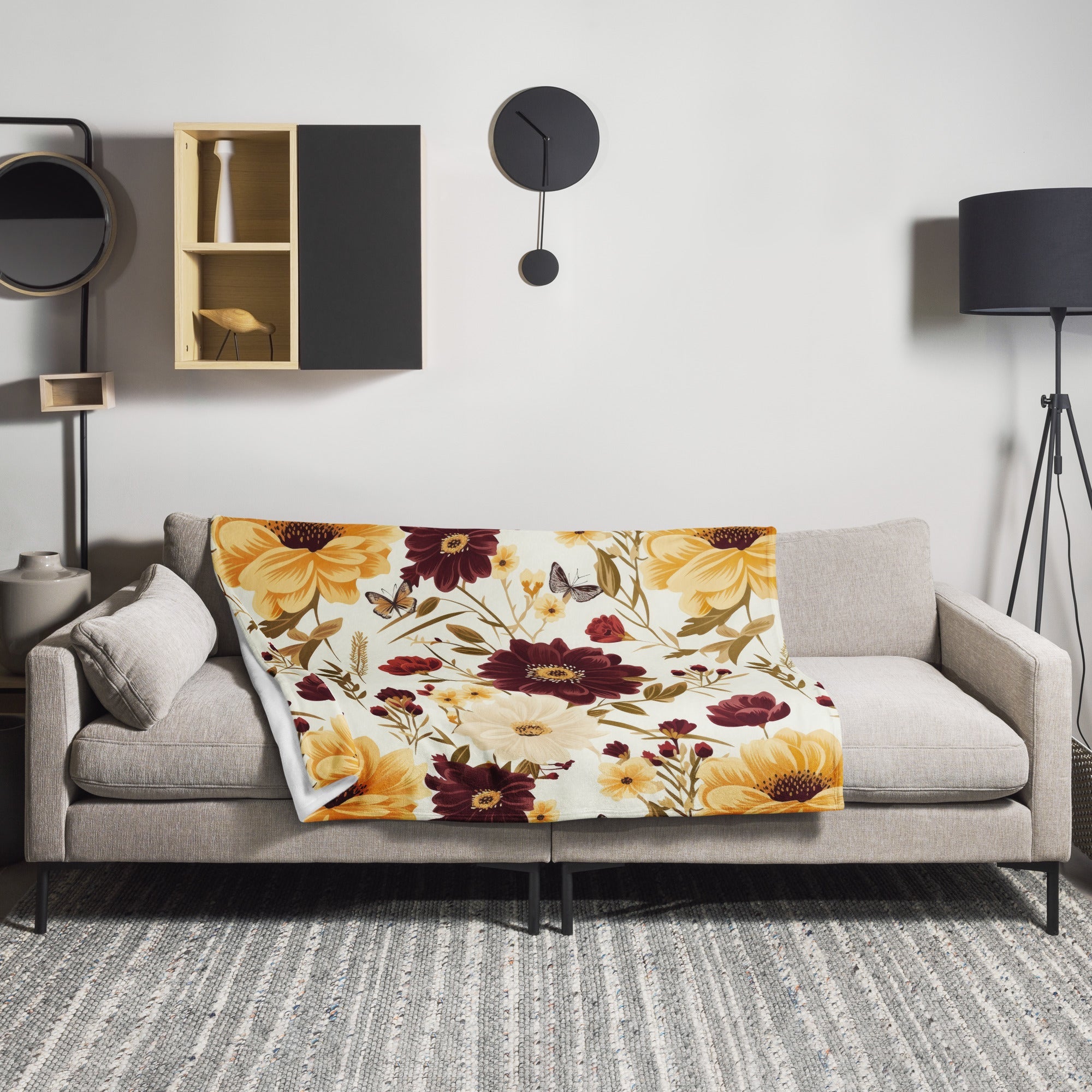 Floral Lover's Botanical Throw Blanket