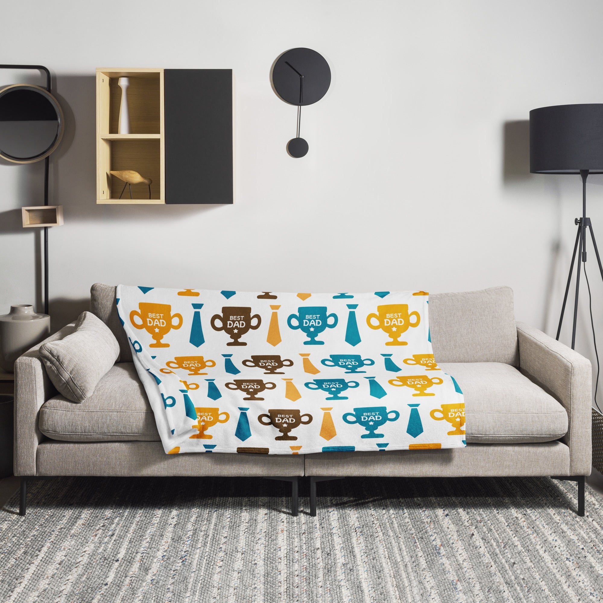 Cool Dad's Cozy Throw Blanket