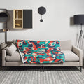 Army Enthusiast Camouflage Fleece Throw Blanket