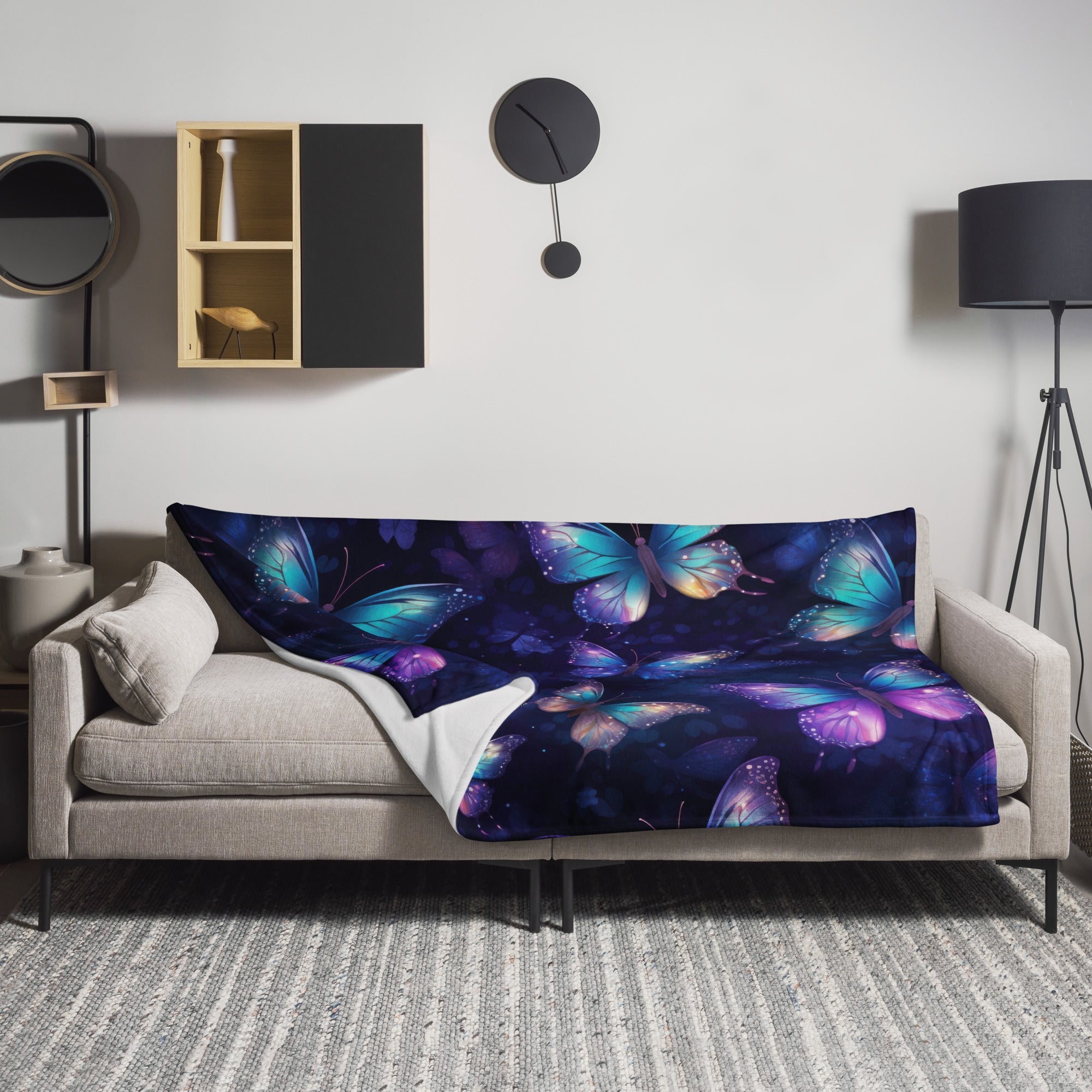 Butterfly Lover's Cozy Throw Blanket