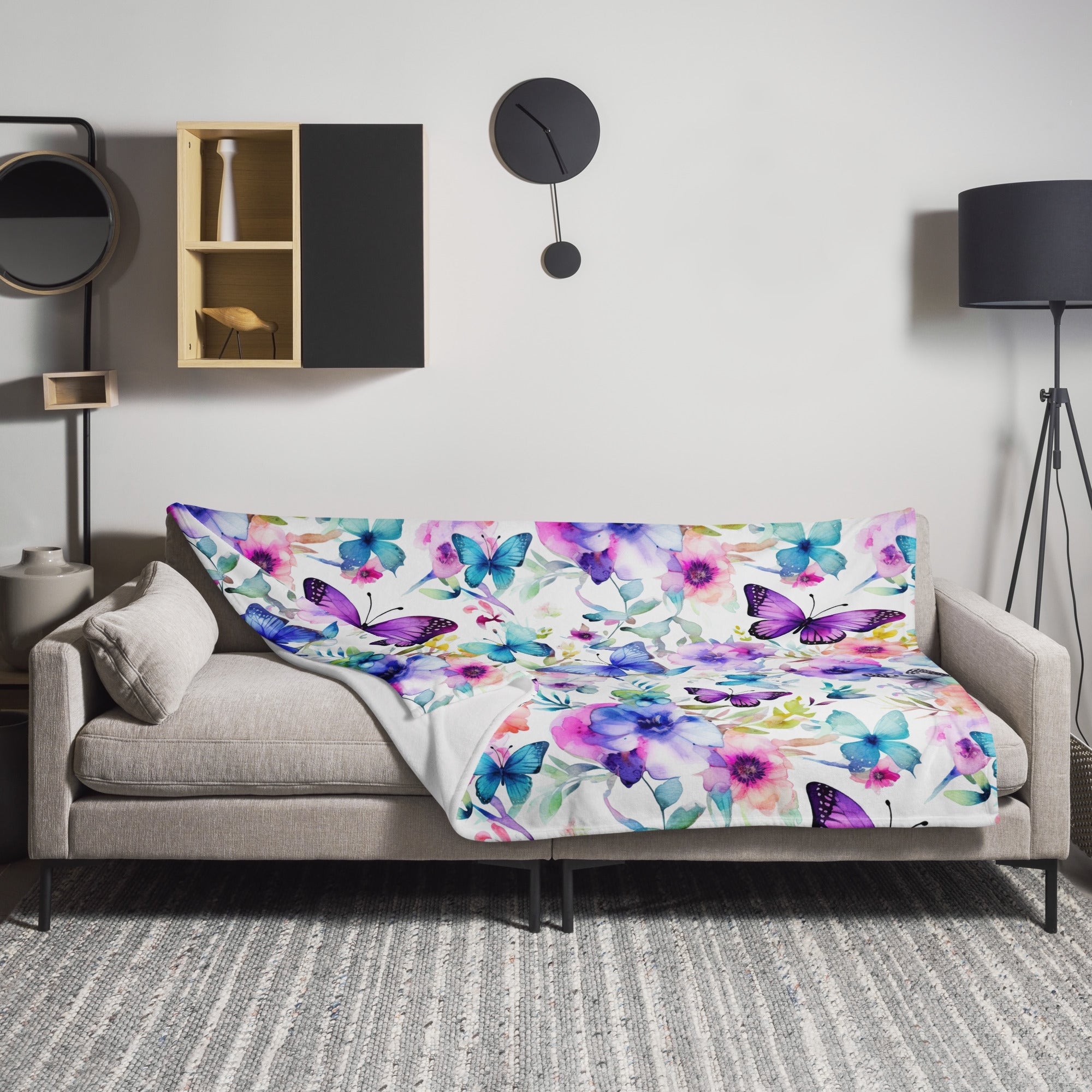 Butterfly Lover's Cozy Throw Blanket