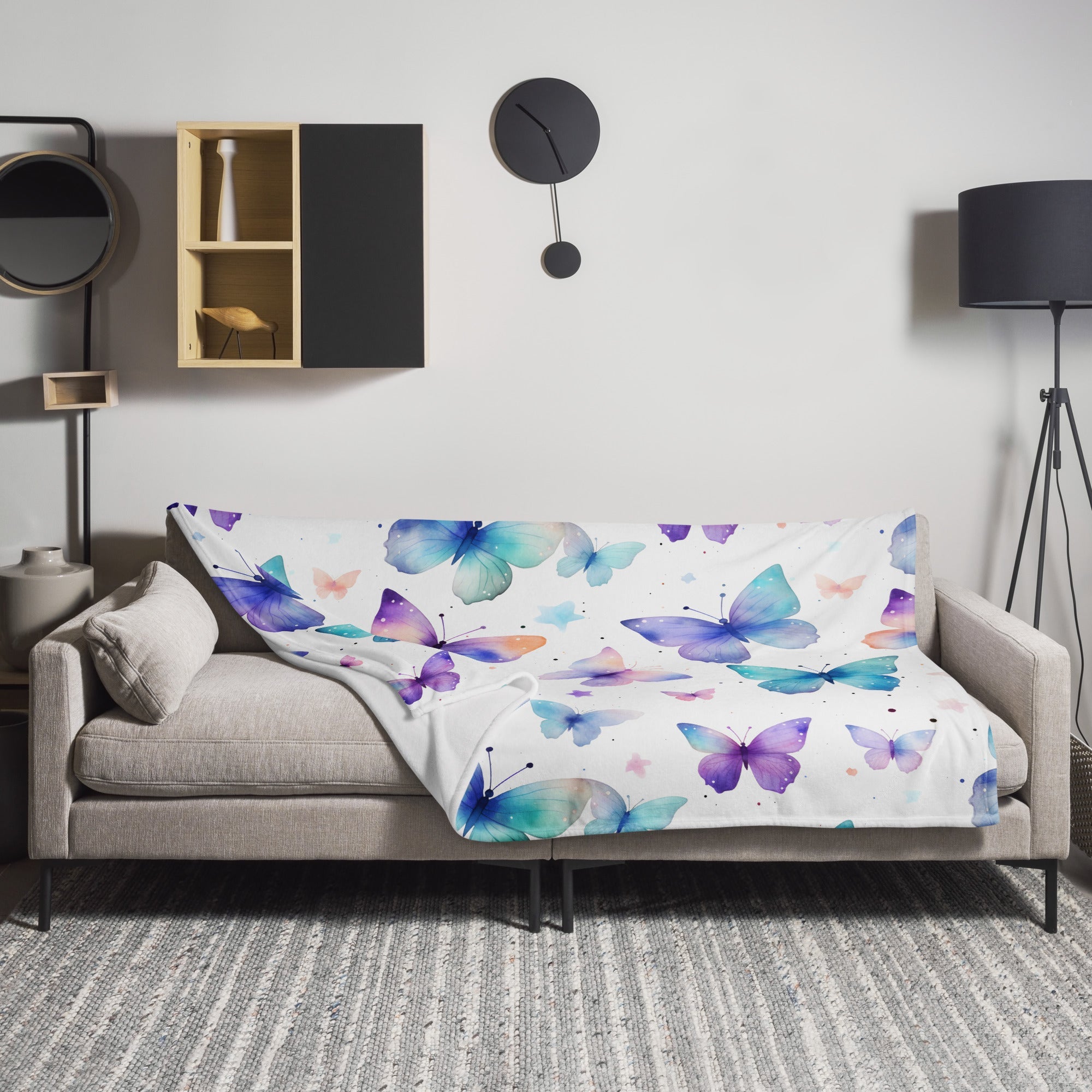 Butterfly Lover's Cozy Throw Blanket