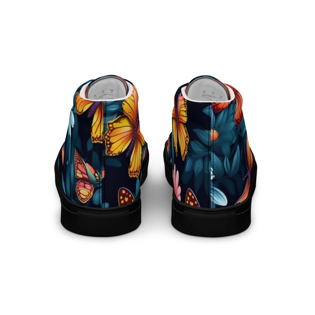 Butterfly Lover's Stylish Yet Durable Women's High Top Sneakers