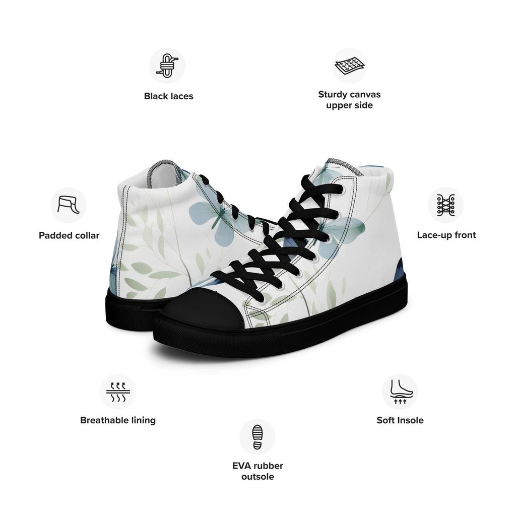 Butterfly Lover's Stylish Yet Durable Women's High Top Sneakers