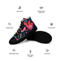 Floral Lover's Women's Botanical Style High Top Sneakers