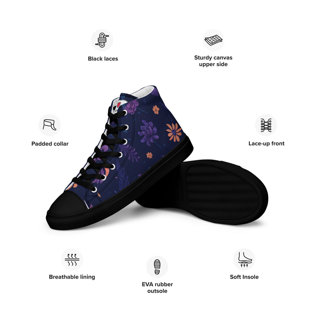 Butterfly Lover's Stylish Yet Durable Women's High Top Sneakers
