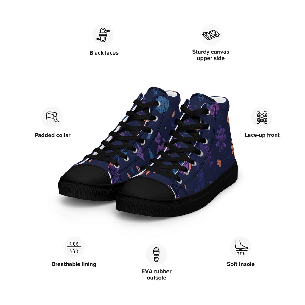 Butterfly Lover's Stylish Yet Durable Women's High Top Sneakers