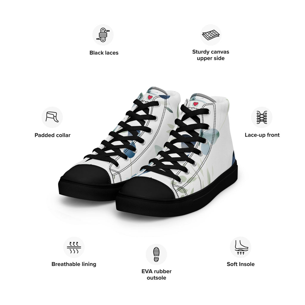 Butterfly Lover's Stylish Yet Durable Women's High Top Sneakers