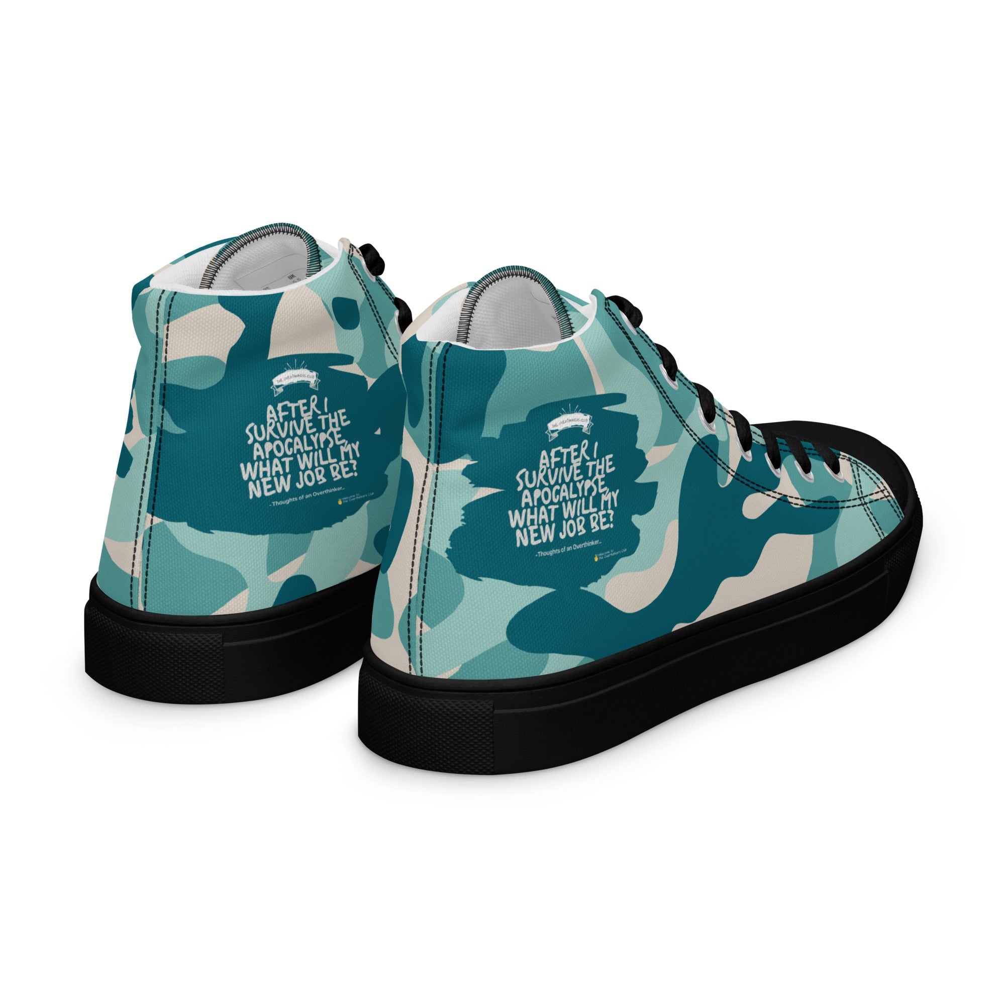 Army Enthusiast Women's High-Top Camouflage Sneakers