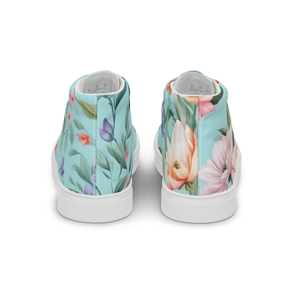 Floral Lover's Women's Botanical Style High Top Sneakers