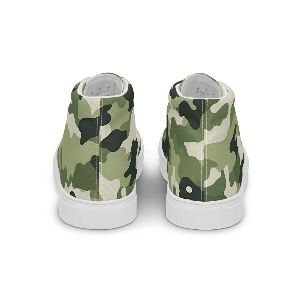 Army Enthusiast Women's High-Top Camouflage Sneakers
