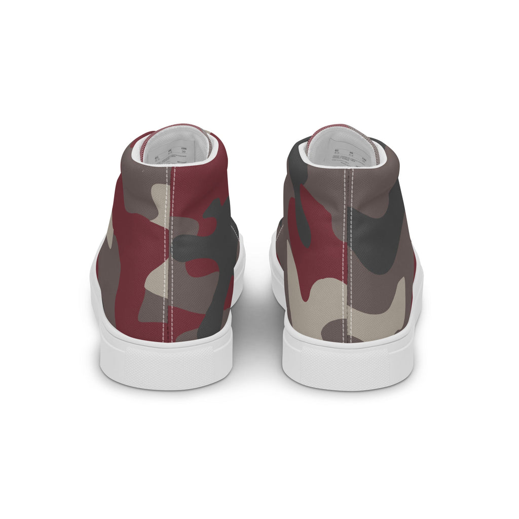 Army Enthusiast Women's High-Top Camouflage Sneakers