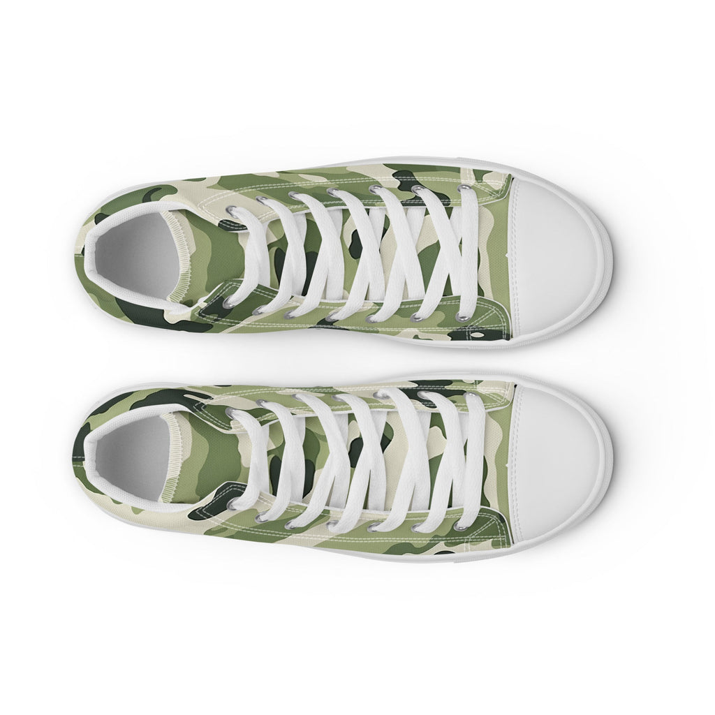 Army Enthusiast Women's High-Top Camouflage Sneakers